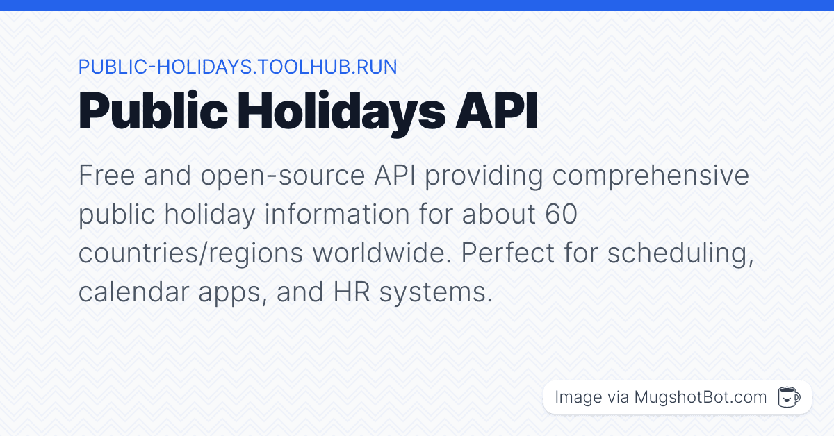 Public Holidays API